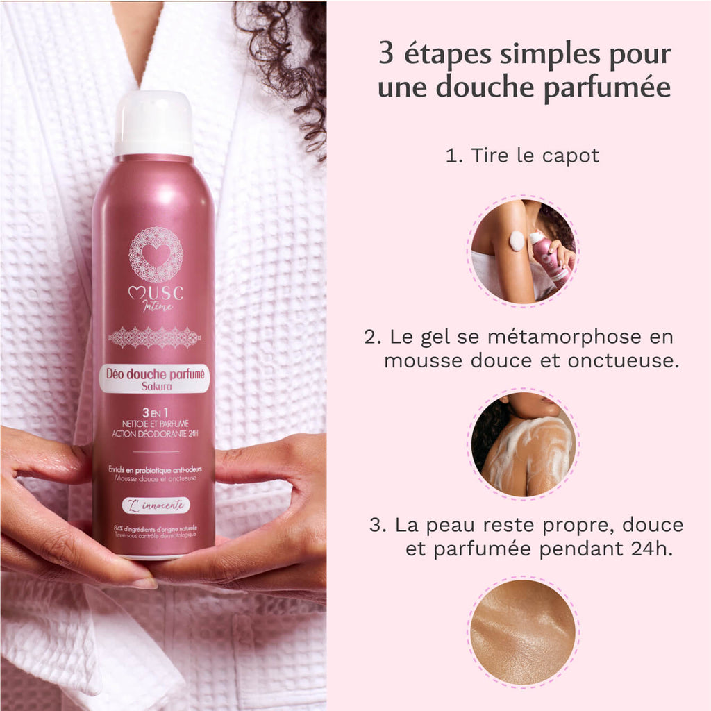 Déo douche parfumé au Sakura - l'Innocente