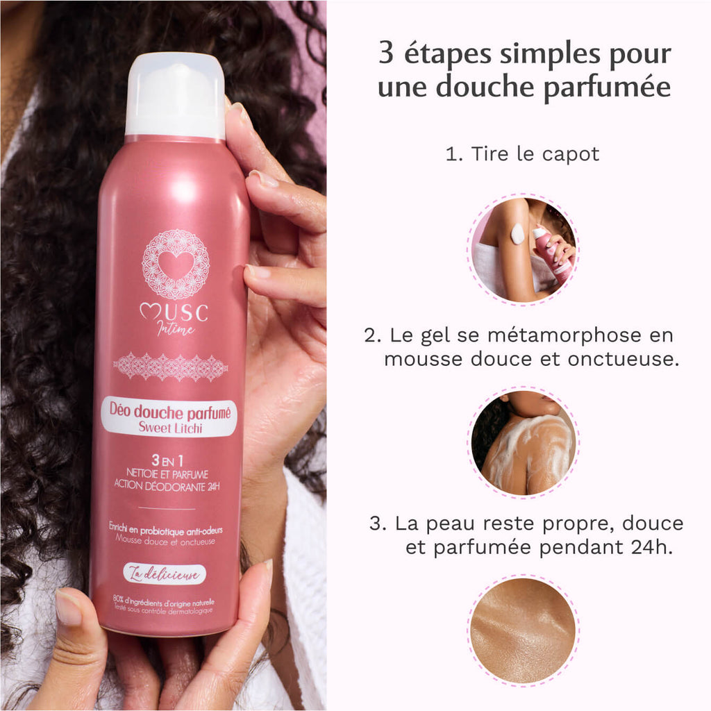 Déo douche parfumé au Sweet Litchi - la Délicieuse