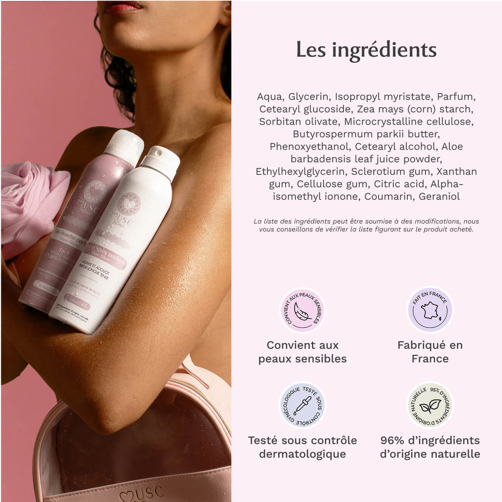 Lait en spray parfumé au Musc Blanc - l'Irrésistible