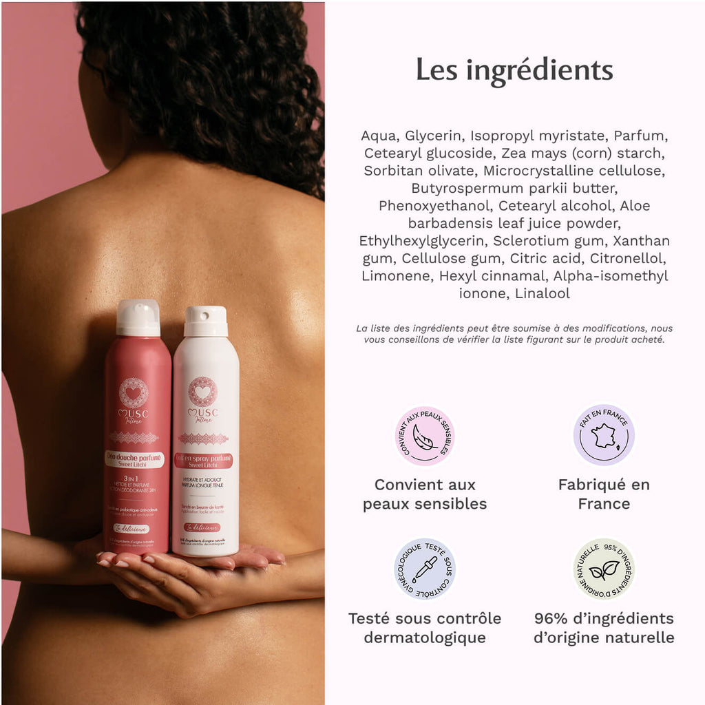 Lait en spray parfumé au Sweet Litchi - la Délicieuse